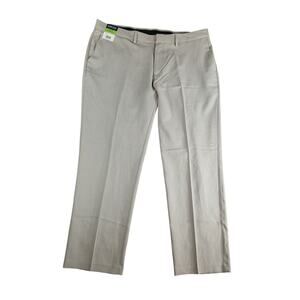 Kenneth Cole Slacks Mens 40x29 Beige Slim Fit Stretch Flex Waist Business NWT